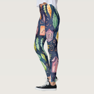 Leggings Crea tus Propias Runas Multicolores Florales Azule
