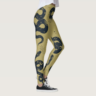 Leggings Crea tus propias Serpientes Negras Sagradas Caqui