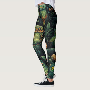 Leggings Crea tus propios pájaros búhos duendes salvajes ex