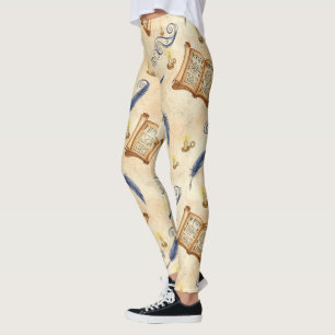 Leggings Crea tus propios rollos de hechizos mágicos y plum