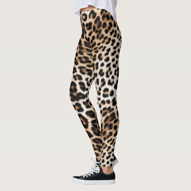 Leggings Cream Black Leopard Print (Izquierda)