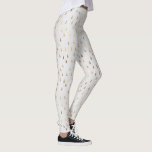 Leggings Cream Gold Raindrop Yoga moderno de moda