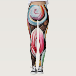 Leggings Creamy Swirls