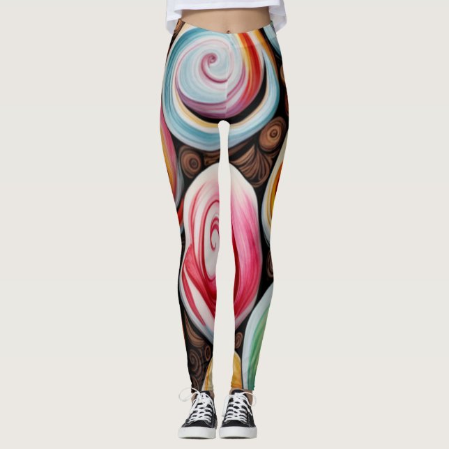 Leggings Creamy Swirls (Anverso)