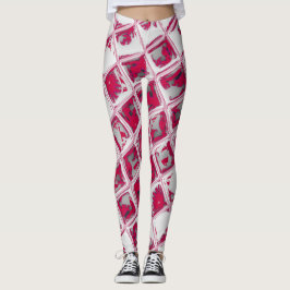 Leggings Crear su propio cuadrado Hakuna Matata rojo único