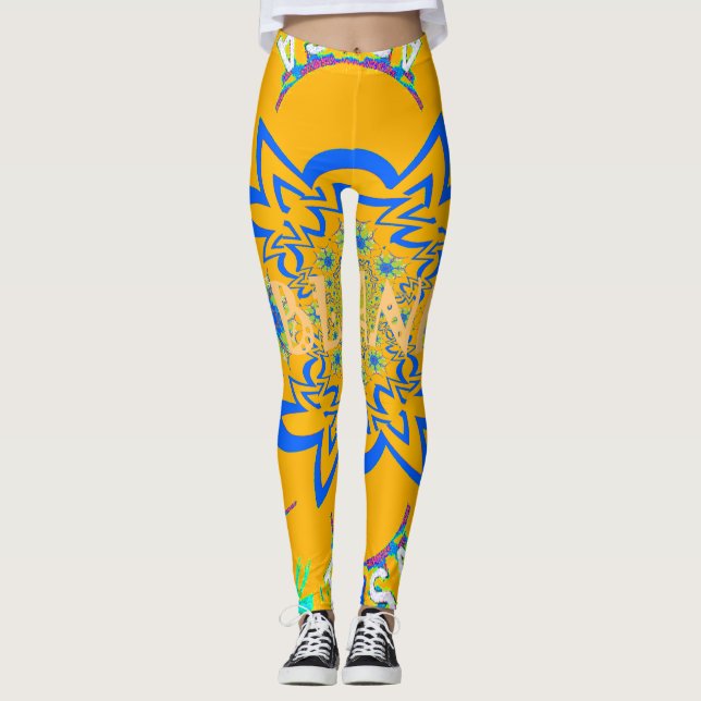 Leggings Crear su propio diseño de patrones de baile urbano (Anverso)