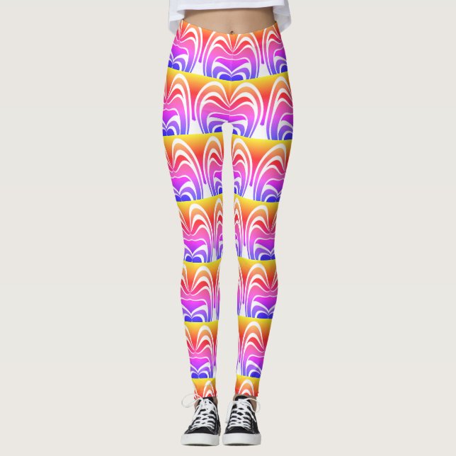 Leggings Crear su propio diseño femenino colorido (Anverso)