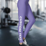 Leggings Crear su propio Personalizado púrpura<br><div class="desc">Crea Tus Propias Leggings Púrpuras Personalizados.</div>