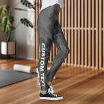 Leggings Crear tu propio Personalizado de tinta gris negro<br><div class="desc">Crea tu propio Personalizado Láminas de tinta gris negro</div>