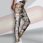 Leggings Crear un Collage de fotos Personalizado con 18 fot<br><div class="desc">Usa tus fotos o fotos favoritas para hacer un toque divertido para compartir con tus amigos. Esta cuadrícula de fotos usa 18 fotos e incluye un lugar para agregar tu nombre en una pierna. ¡Un extravagante artículo de declaración que hace un gran regalo!</div>