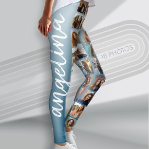 Leggings Crear un Collage de fotos Personalizado con 18 fot
