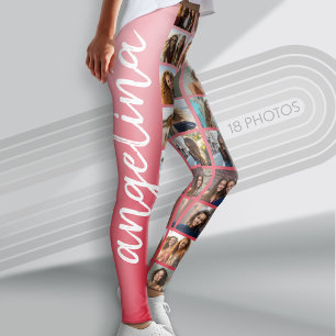 Leggings Crear un Collage de fotos Personalizado con 18 fot