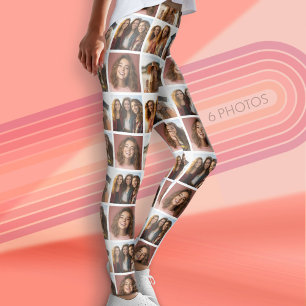 Leggings Crear un Collage de fotos Personalizado con 6 foto
