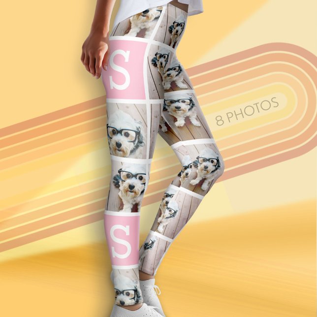 Leggings Crear un Collage de fotos Personalizado con 8 foto (Photo Leggings with 8 Pictures)