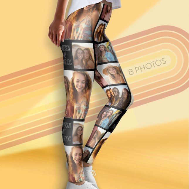 Leggings Crear un Collage de fotos Personalizado con 8 foto (Photo Leggings with 8 Pictures)