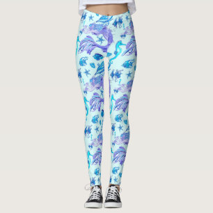 Leggings Creatividad de hadas púrpura de Sirena