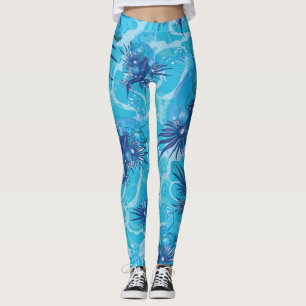 Leggings Creatura marina del Dragón Azul