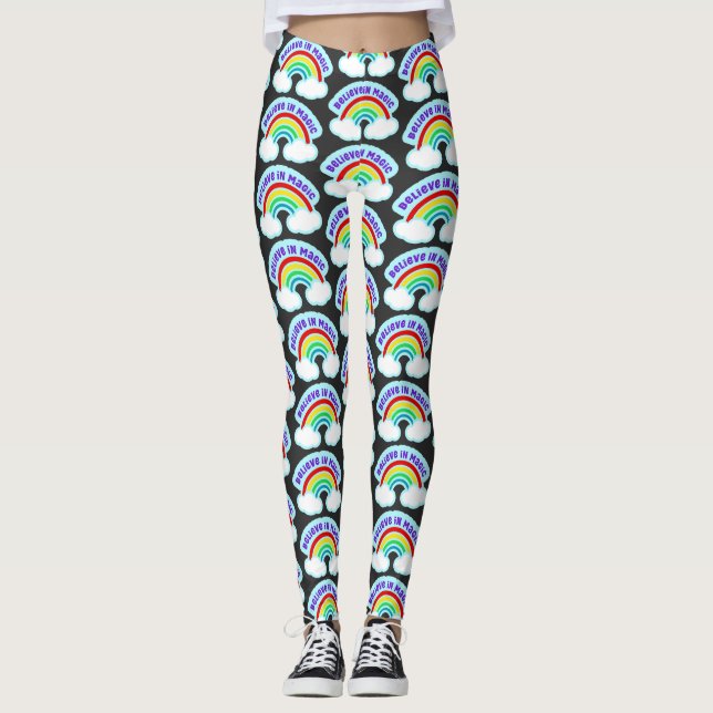 Leggings Creer en el diseño retro mágico (Anverso)