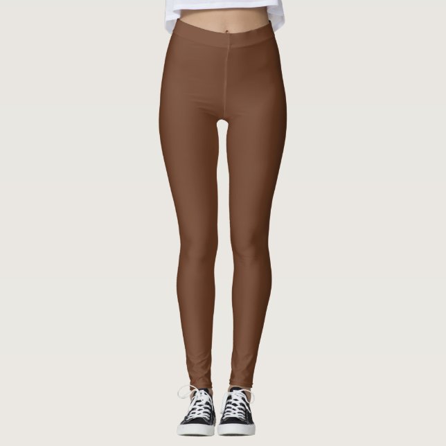 Leggings Crema de hielo de chocolate sólido Legión marrón (Anverso)