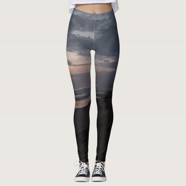 Leggings Crepúsculo marino (Anverso)