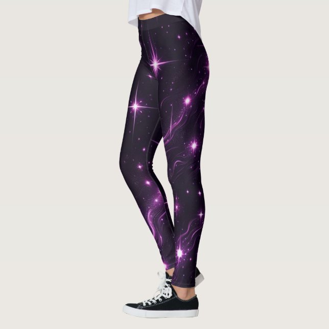 Leggings Crepúsculo púrpura cósmico (Izquierda)