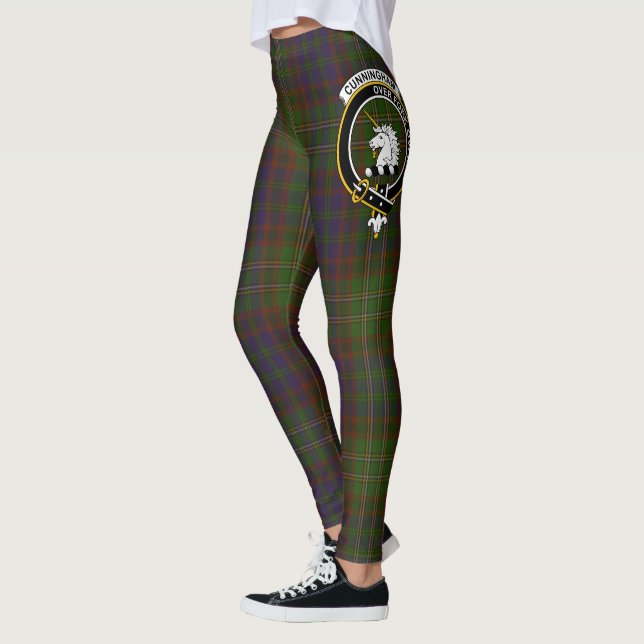 Leggings Crest Moderno de Caza del Clan Cunningham de Scots (Izquierda)