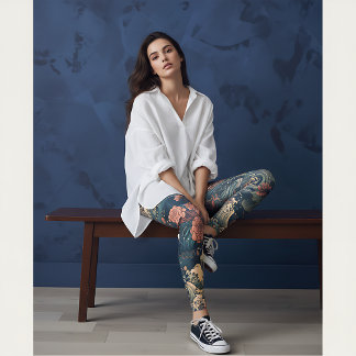 Leggings Criaturas del arte del tatuaje japonés