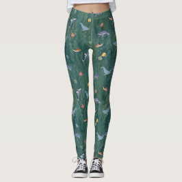 Leggings Criaturas del Océano (Ballena, Pulpo & Tiburón)