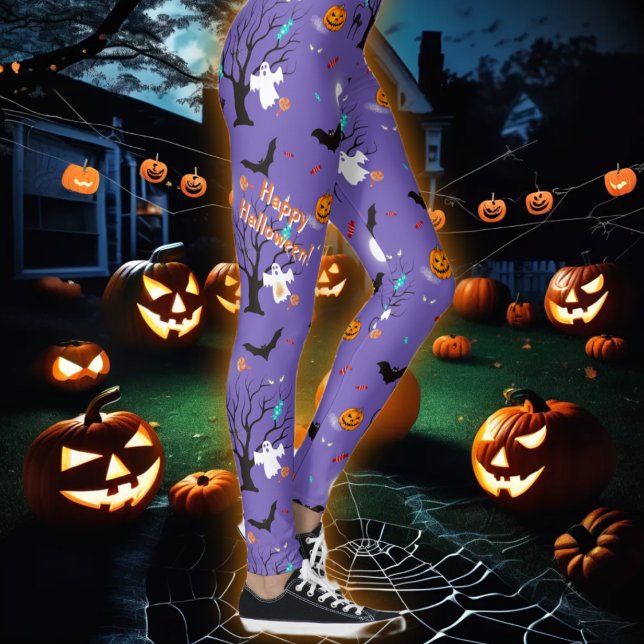 Leggings Criaturas divertidas de Halloween y caramelos (Subido por el creador)