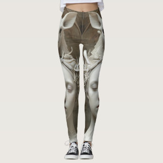 Leggings Criaturas espeluznantes góticas hermosas de porcel