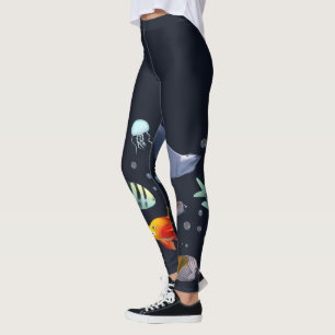 Leggings Criaturas marinas coloridas