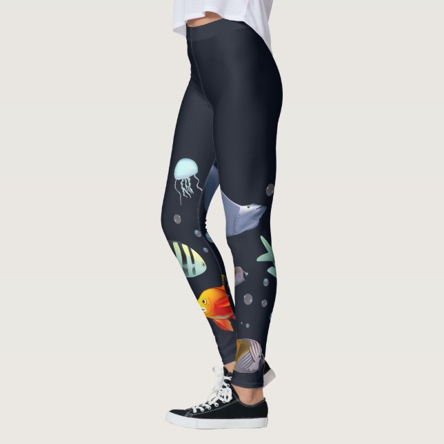 Leggings Criaturas marinas coloridas (Izquierda)