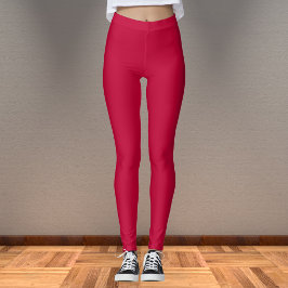 Leggings Crimson Glory Solid Color