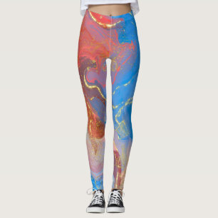 Leggings Crimson, Rubor, tinta de alcohol con marcas azules