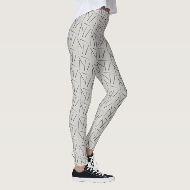 Leggings Crochet Hooks Plata + Gris (Derecha)