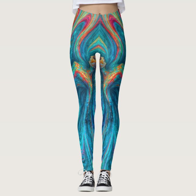 Leggings "Cromisca" - Retrato de encantamiento fluido (Anverso)
