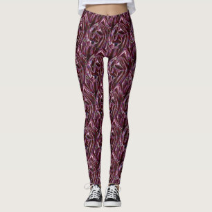 Leggings cromo borgoña