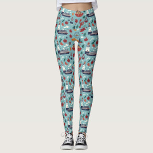 Leggings Crucero por Canadá y Nueva Inglaterra Diseño de ba
