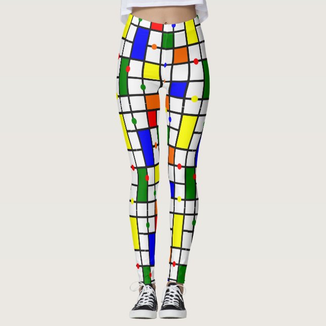 Leggings Crucigrama colorido (Anverso)