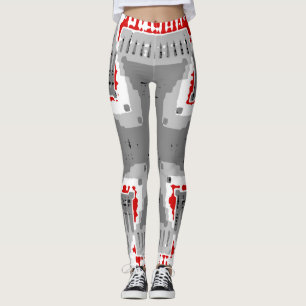 Leggings Cruz de plata
