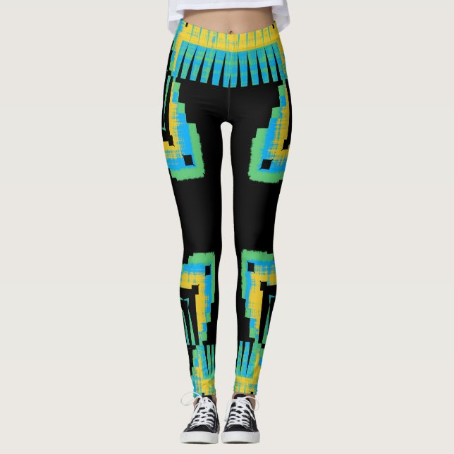 Leggings Cruz de plumas (Anverso)
