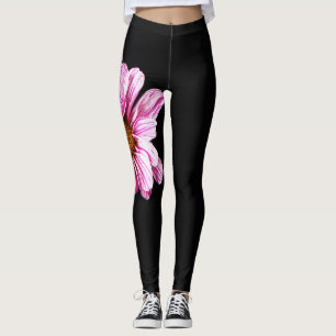 Leggings Crysanthemum Flower Glecnm