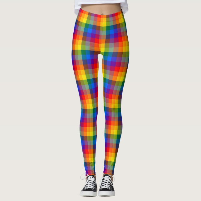Leggings Cuaadros de Arcoíris (Anverso)