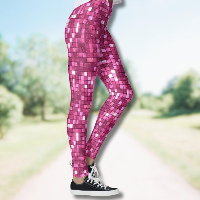 Leggings Cuadrado de estilo Disco Rosa Caliente de San Vale (Subido por el creador)