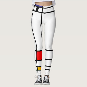 Leggings Cuadrado de Mondrian "Trafalgar" del arte