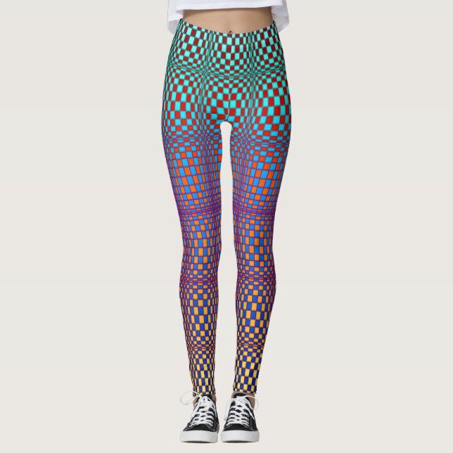 Leggings Cuadrados abstractos 2 (Anverso)