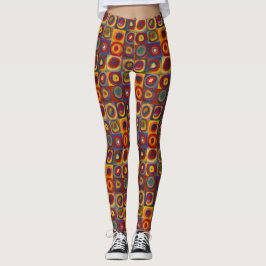 Leggings Cuadrados coloridos de Kandinsky Farbstudie