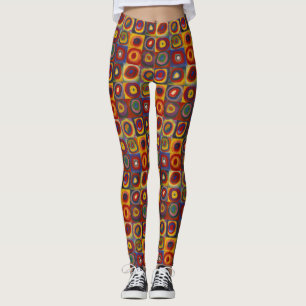 Leggings Cuadrados coloridos de Kandinsky Farbstudie