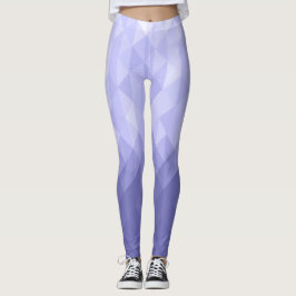 Leggings Cuadrados geométricos de triángulo violeta púrpura