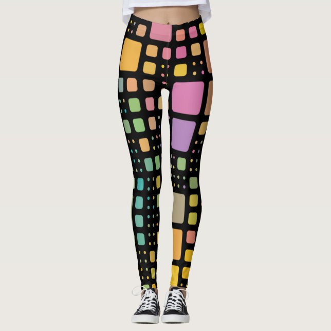 Leggings Cuadrados pop (Anverso)